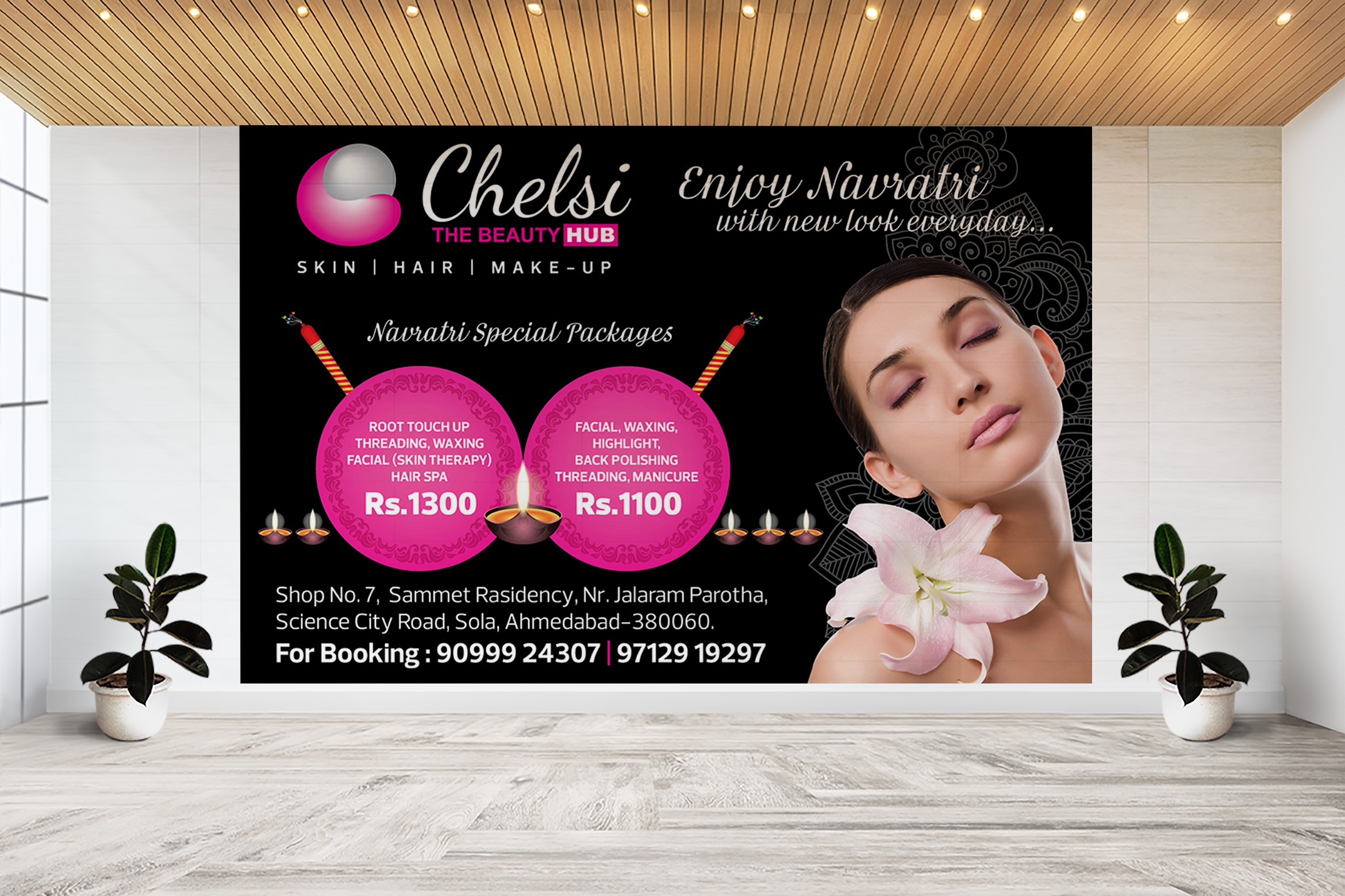 Chelsi Beauty Hub Hoarding Design 02