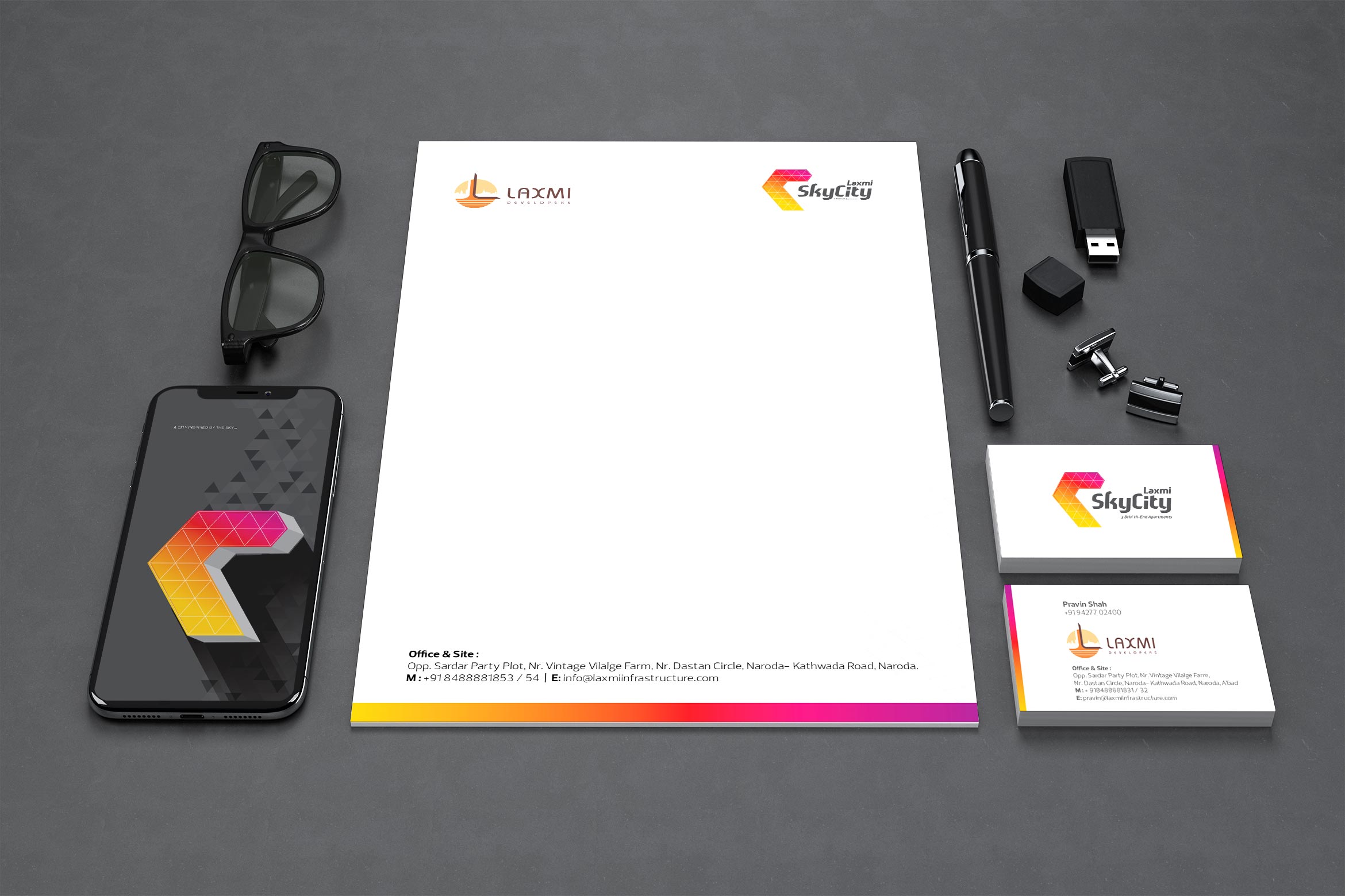 Laxmi Skycity Branding