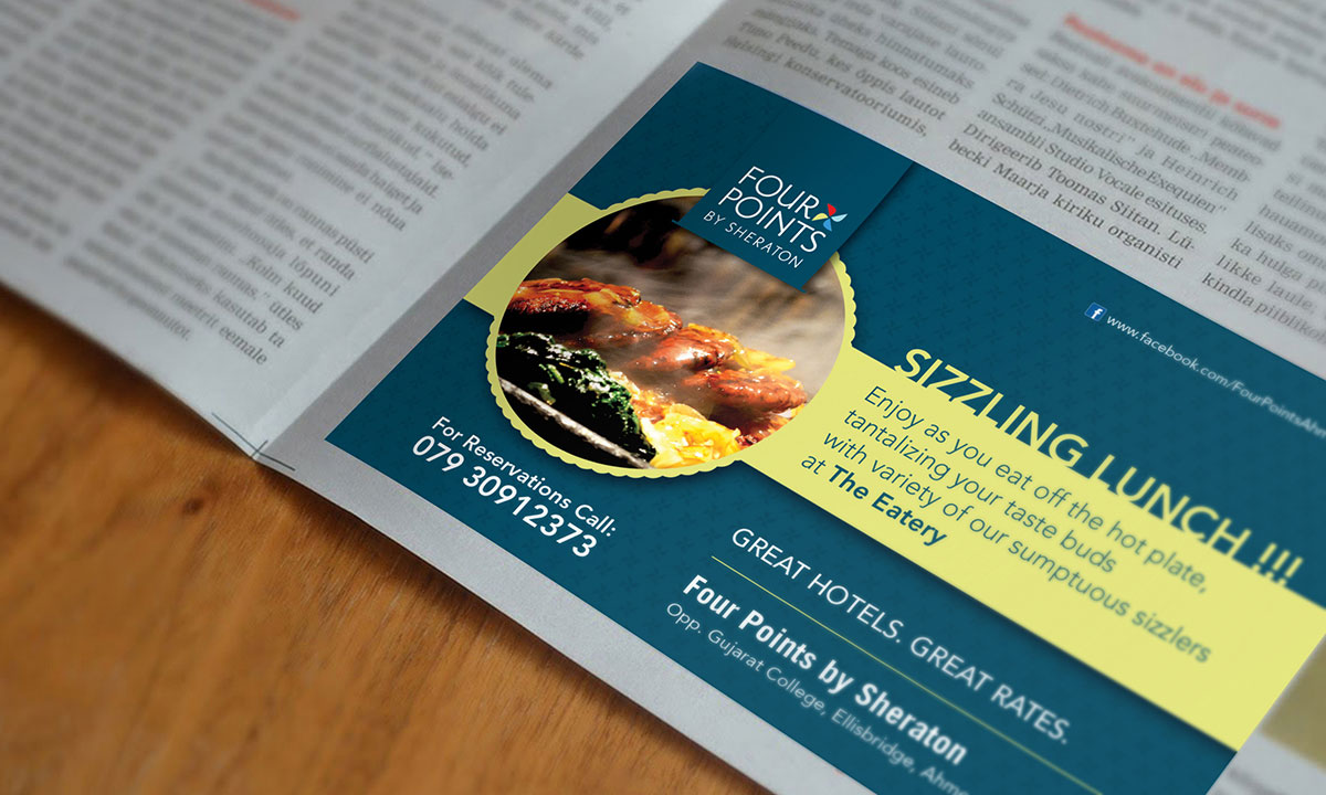 Four Point Restaurant Ad Design