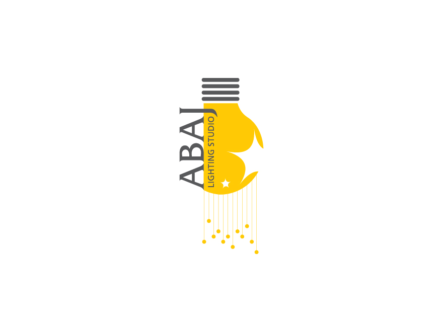 abaj lighting logo design