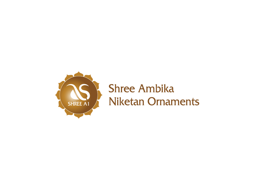 shri ambika gold logo design