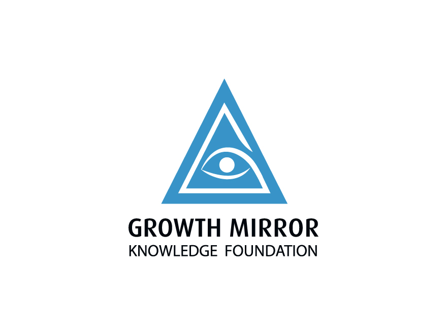 growth mirror logo design