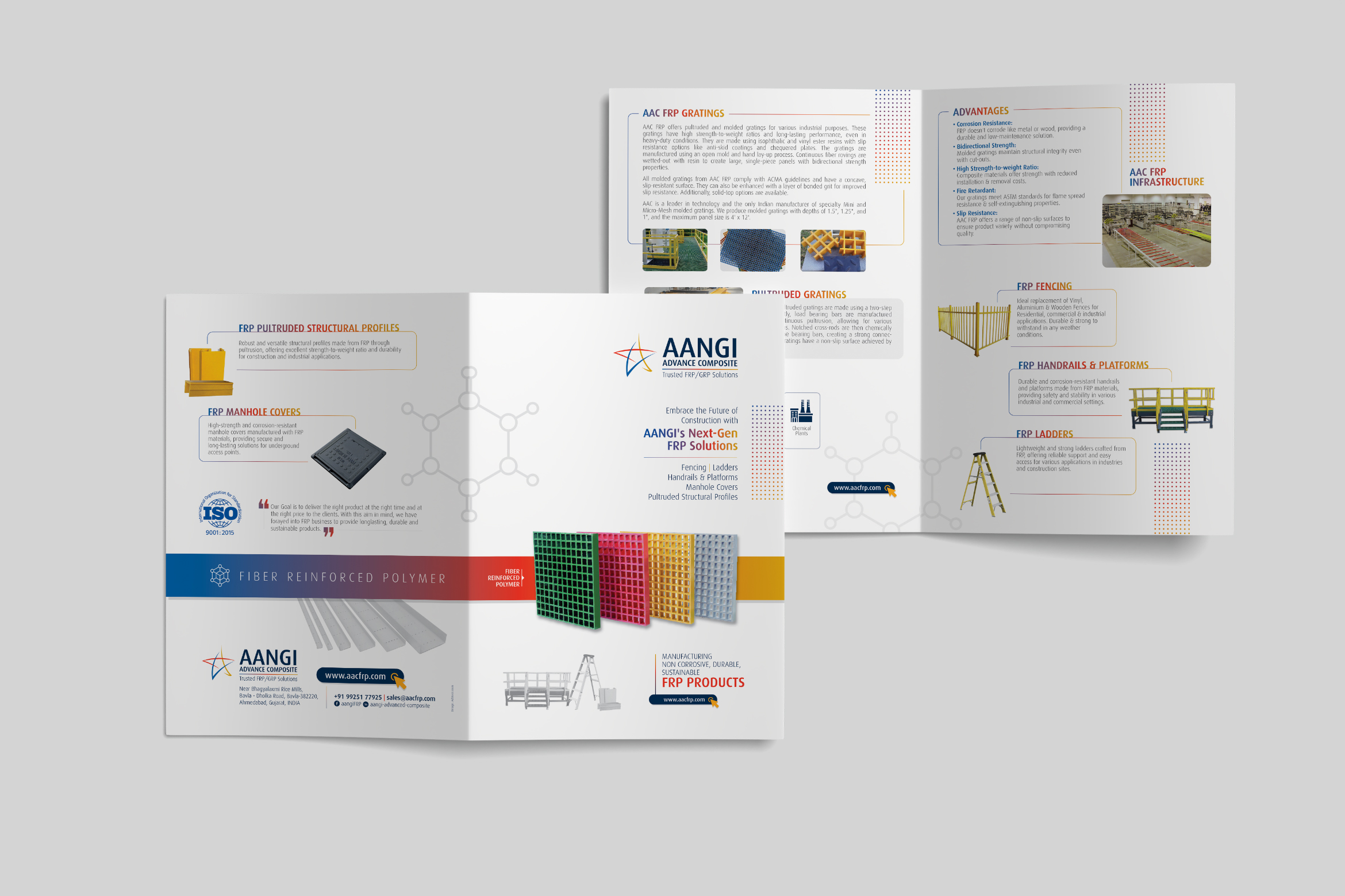 Aangi FRP Industrial Brochure Design