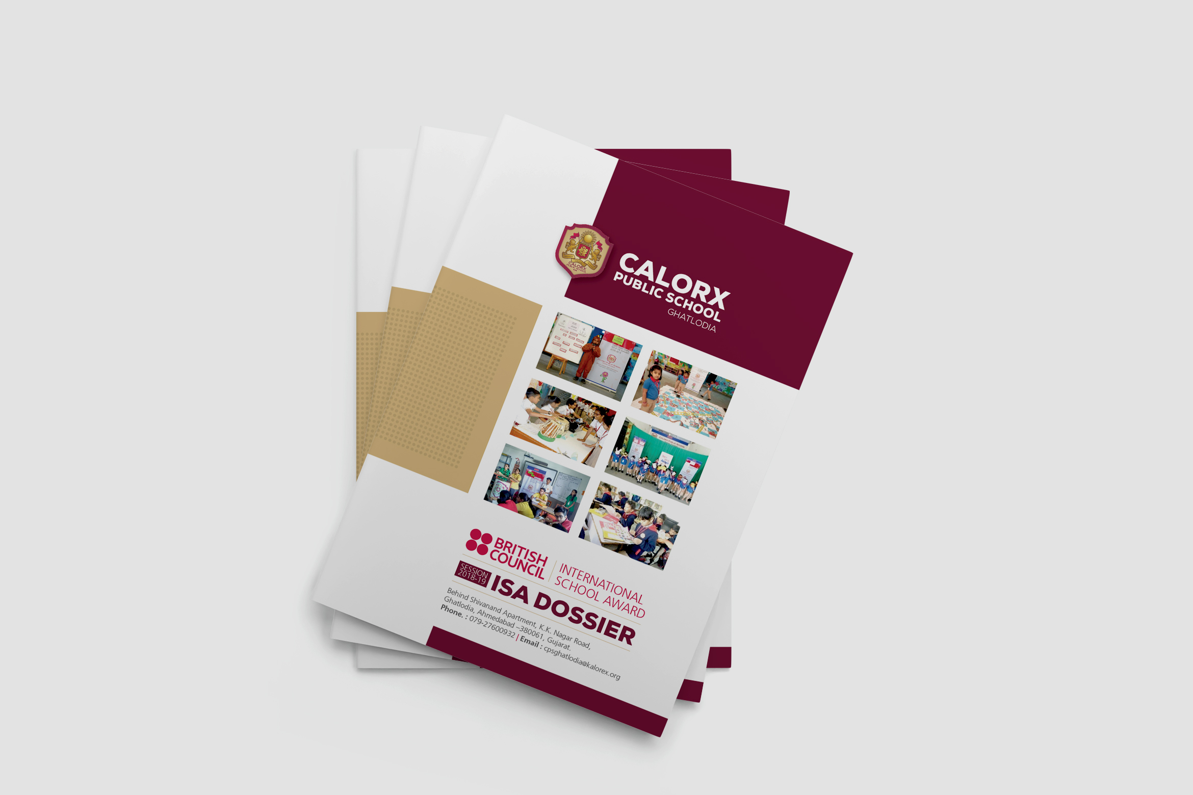 Calorex Public School Brochure Design