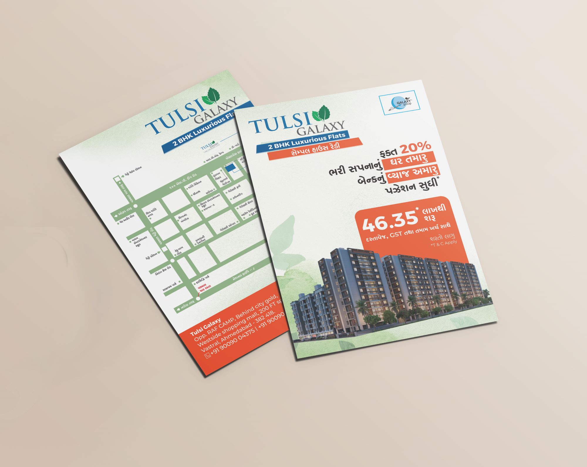 Galaxy Tulsi - Real Estate Leaflet Design