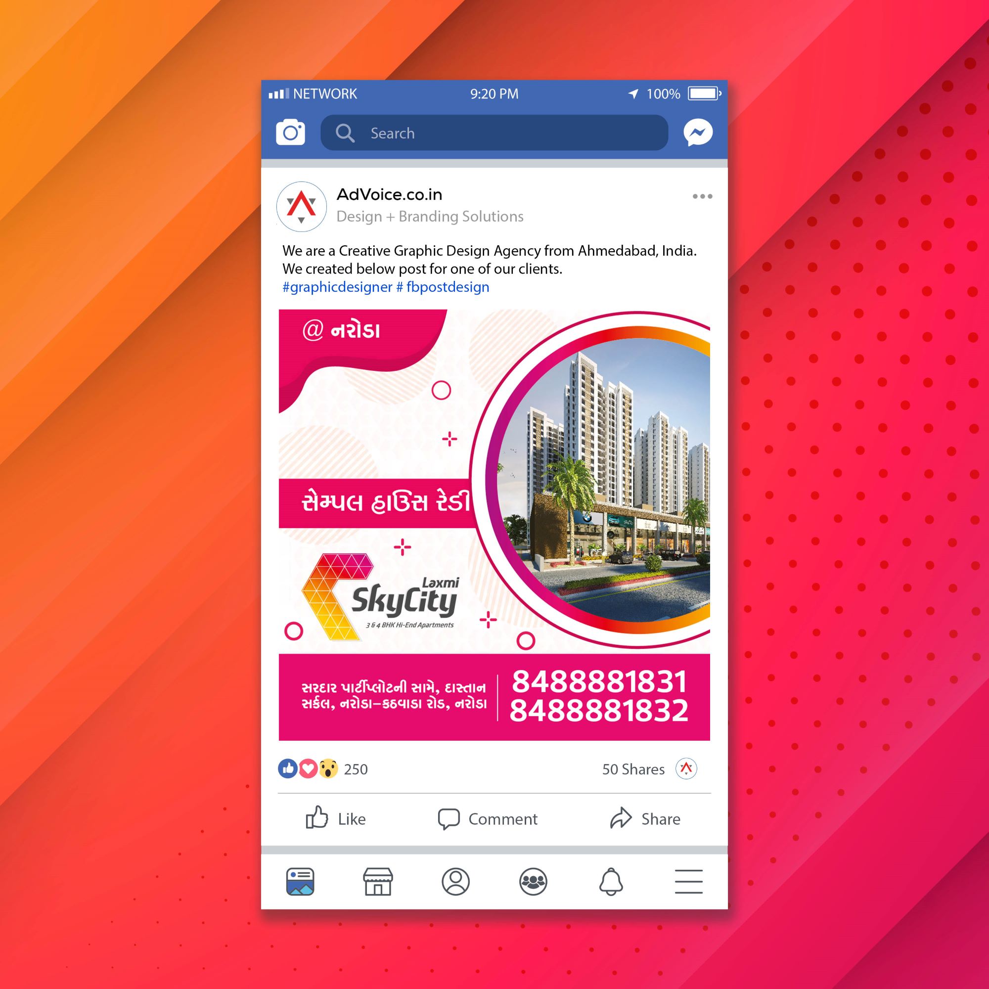 Laxmi Skycity- Real Estate Social Media Post Design