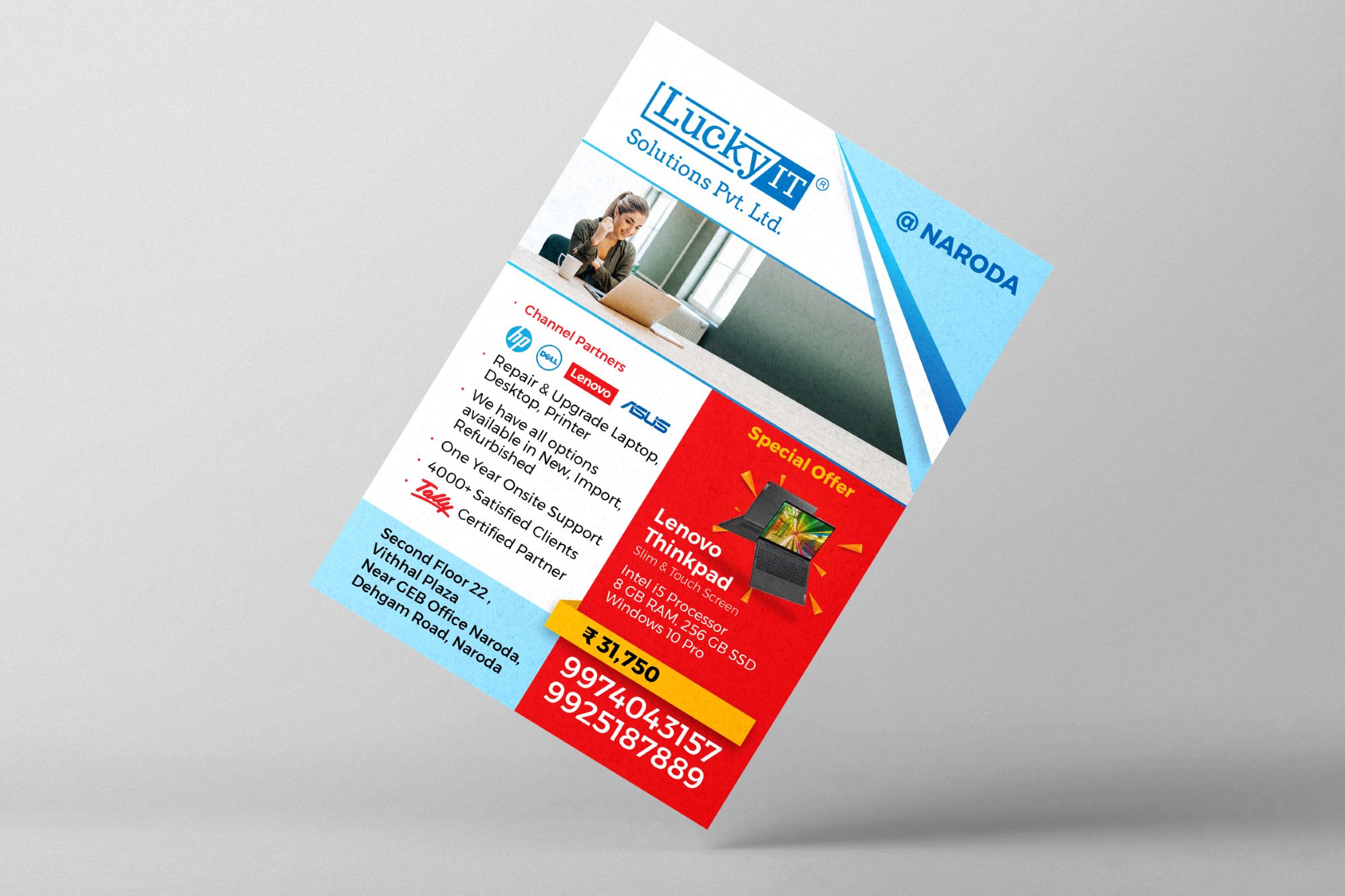 Lucky IT Solutions Flyer Design