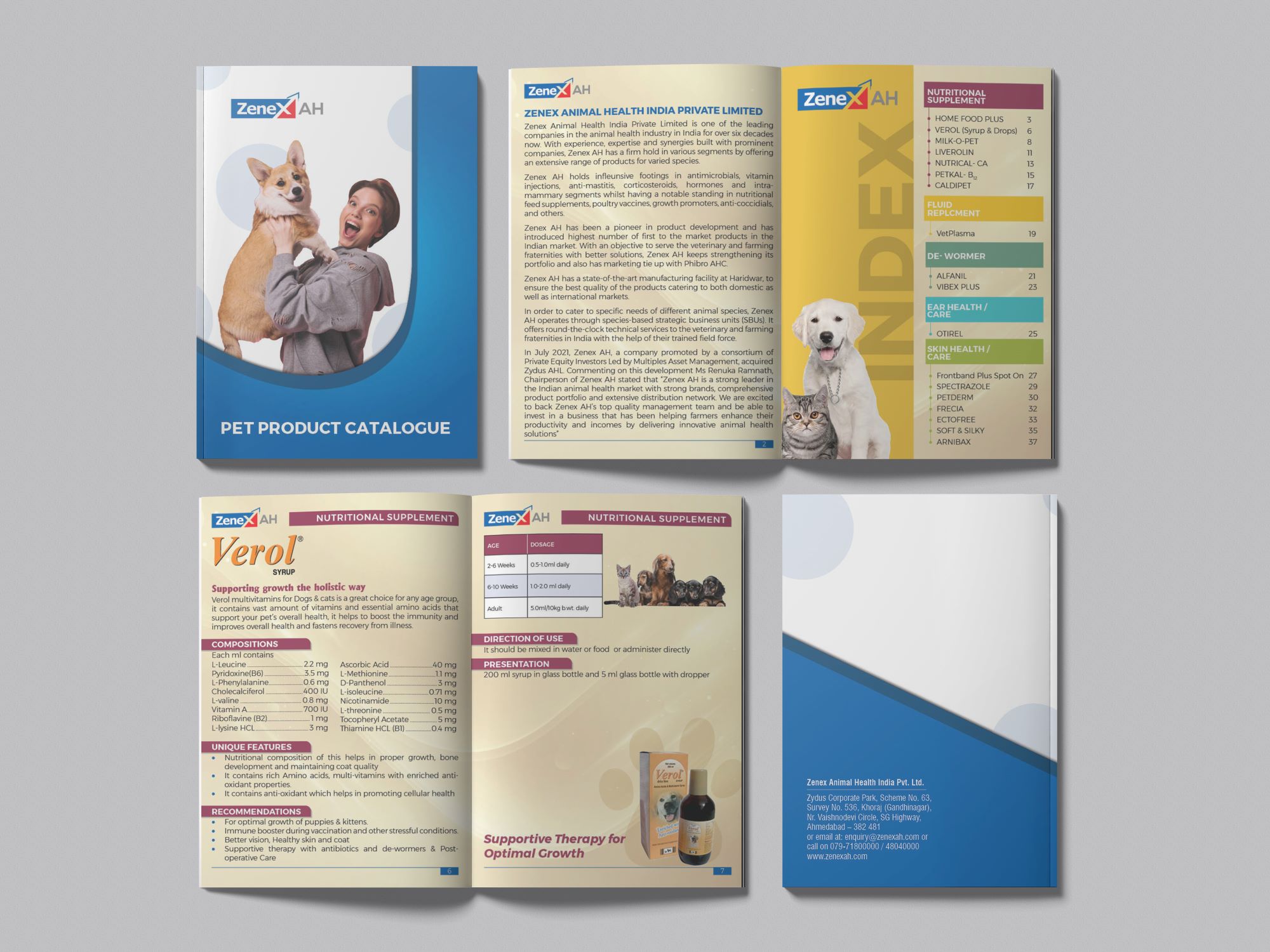 Pet Product Catalogue Design