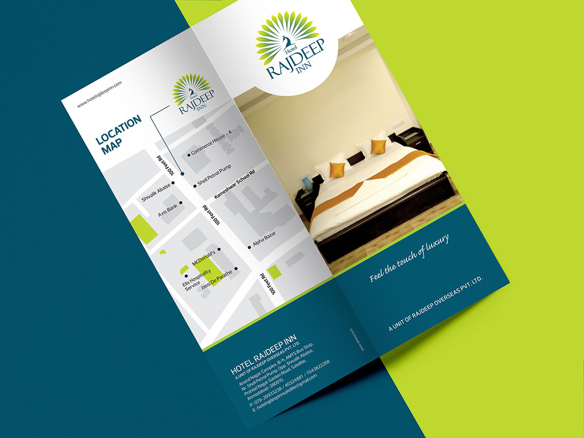 Rajdeep Inn Hotel Trifold Brochure